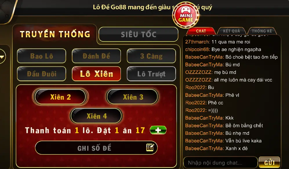 Lô đề Go88 - Cơ hội làm giàu với tỷ lệ ăn 1:99