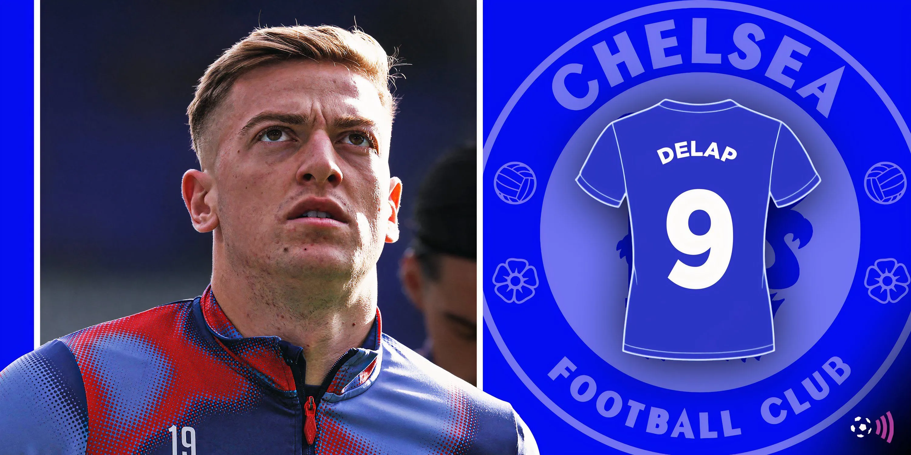 Liam Delap trong màu áo Chelsea tại Club World Cup