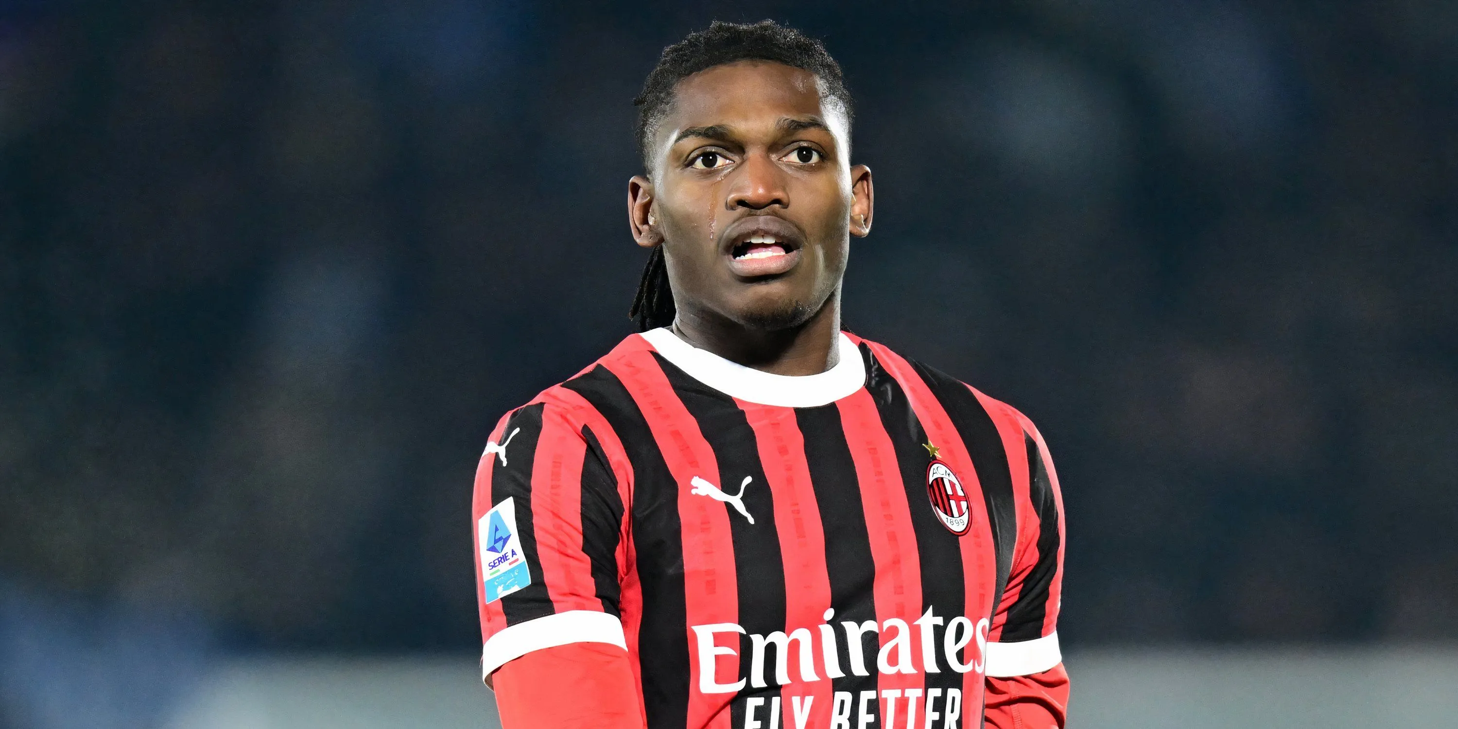 Rafael Leao trong màu áo AC Milan, cầu thủ được liên hệ với Liverpool