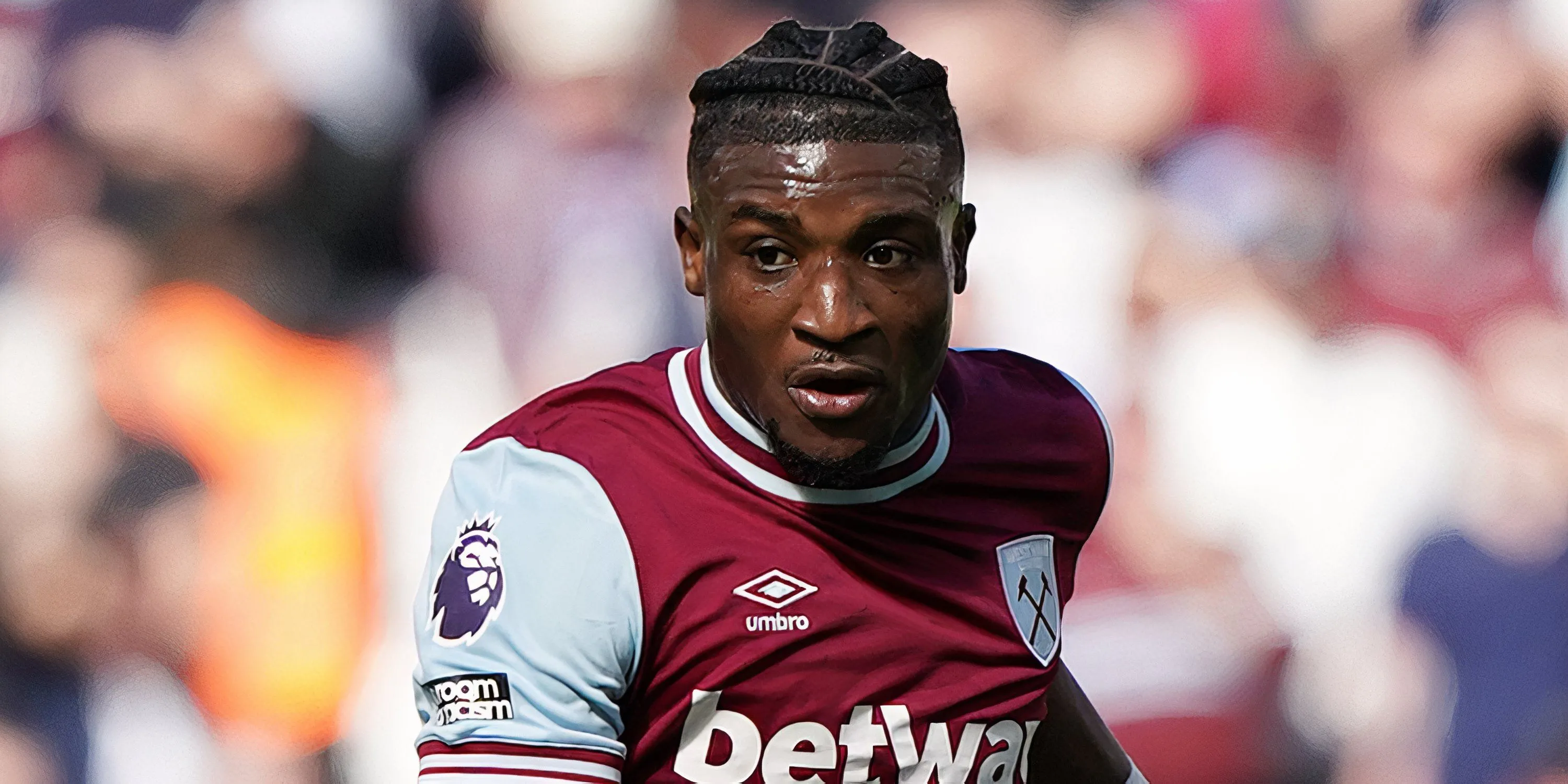West Ham United winger Mohammed Kudus in action