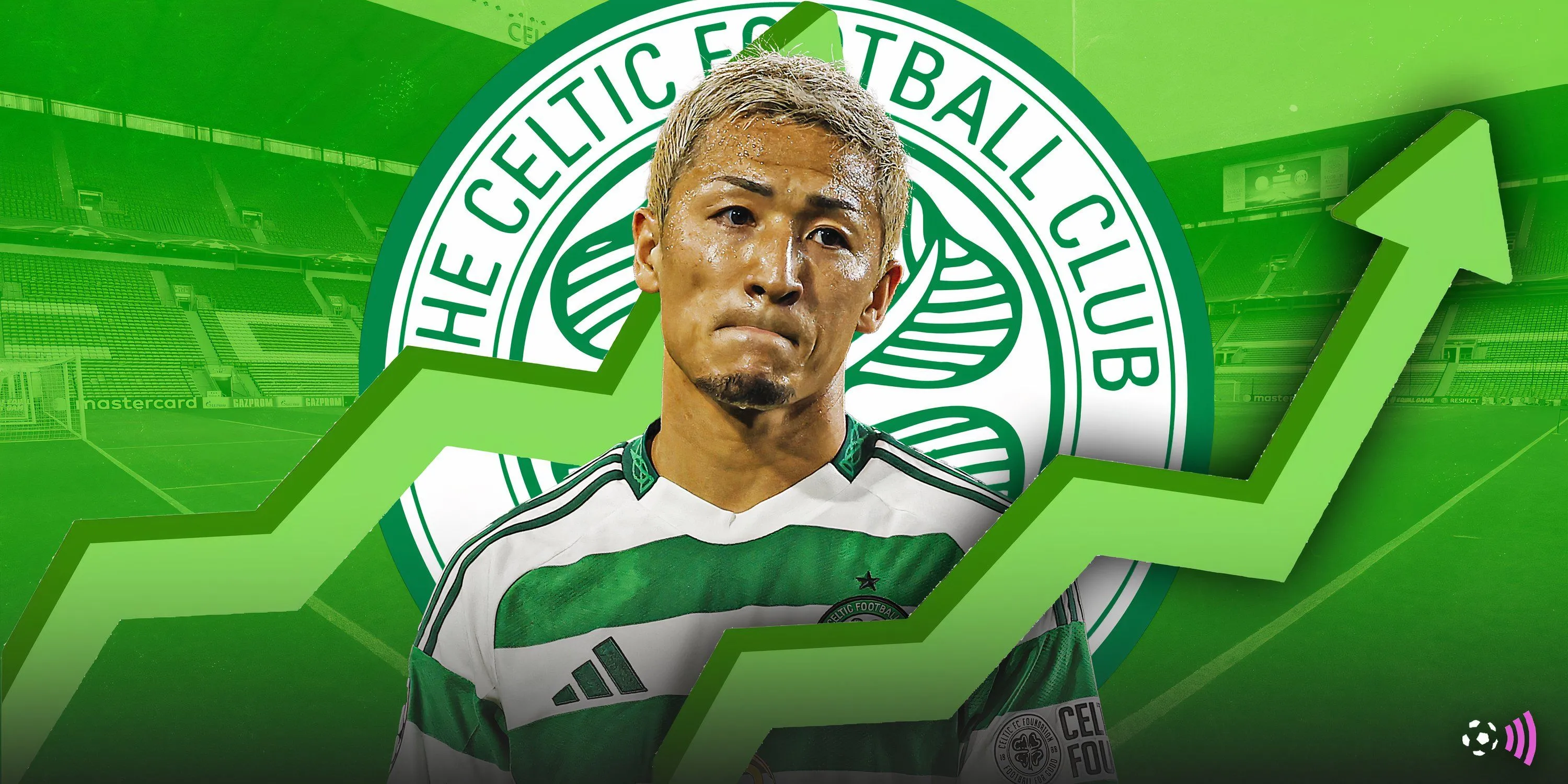 Daizen Maeda trong màu áo Celtic, mục tiêu chuyển nhượng 25 triệu bảng của Tottenham Hotspur.