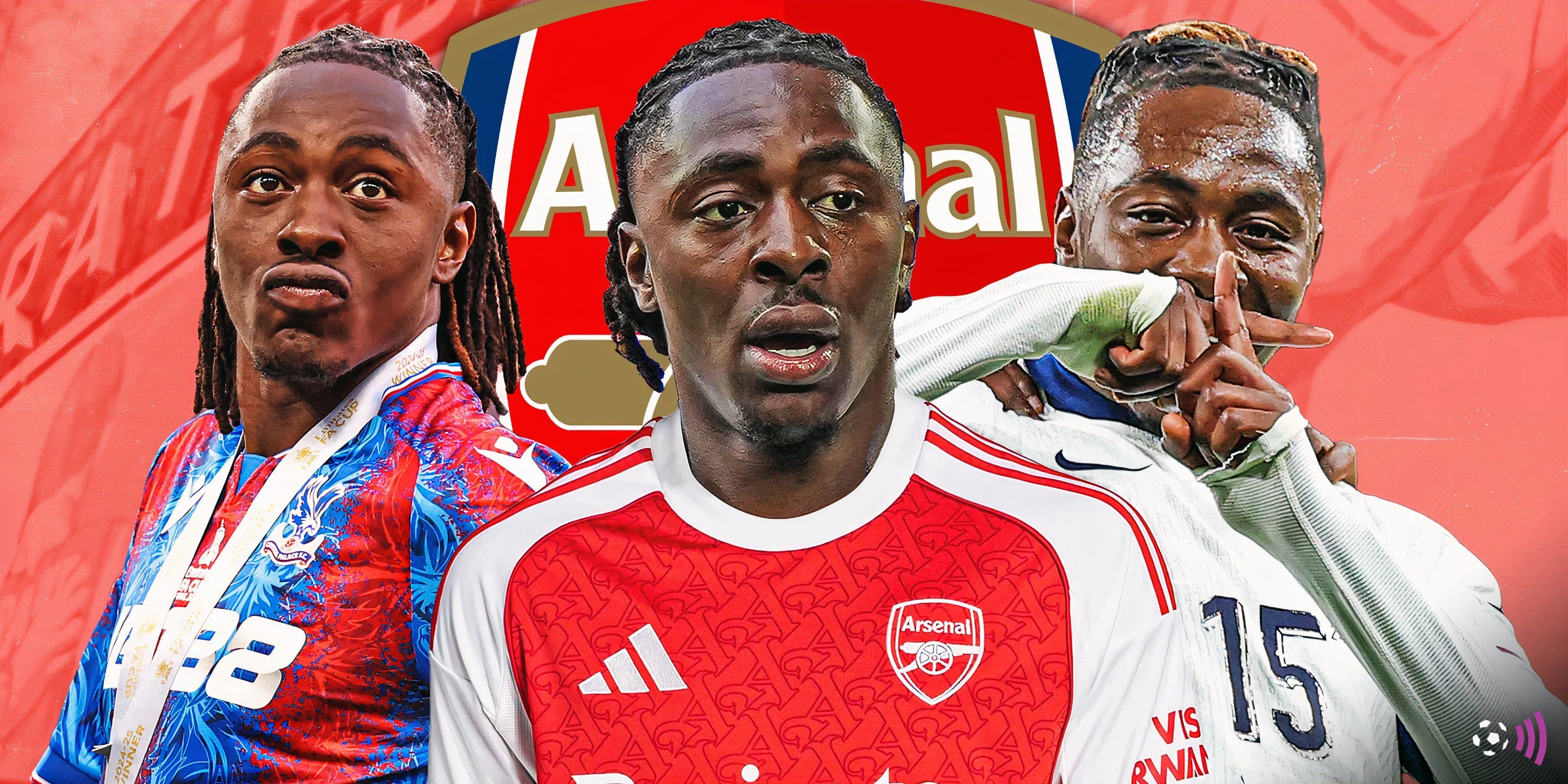 Eberechi Eze trong màu áo Arsenal (ảnh minh họa chuyển nhượng)
