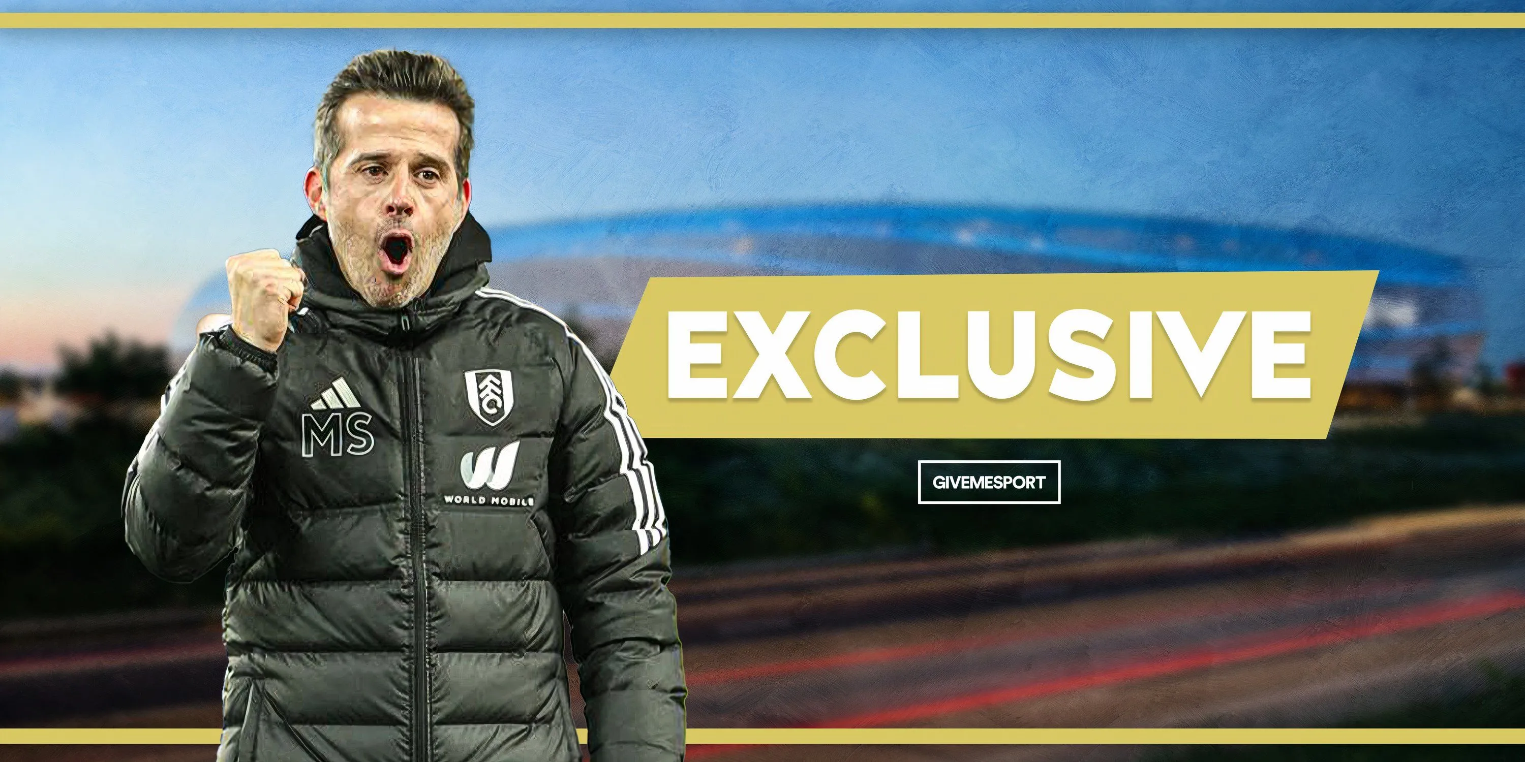 Huấn luyện viên Marco Silva của Fulham trên sân đấu