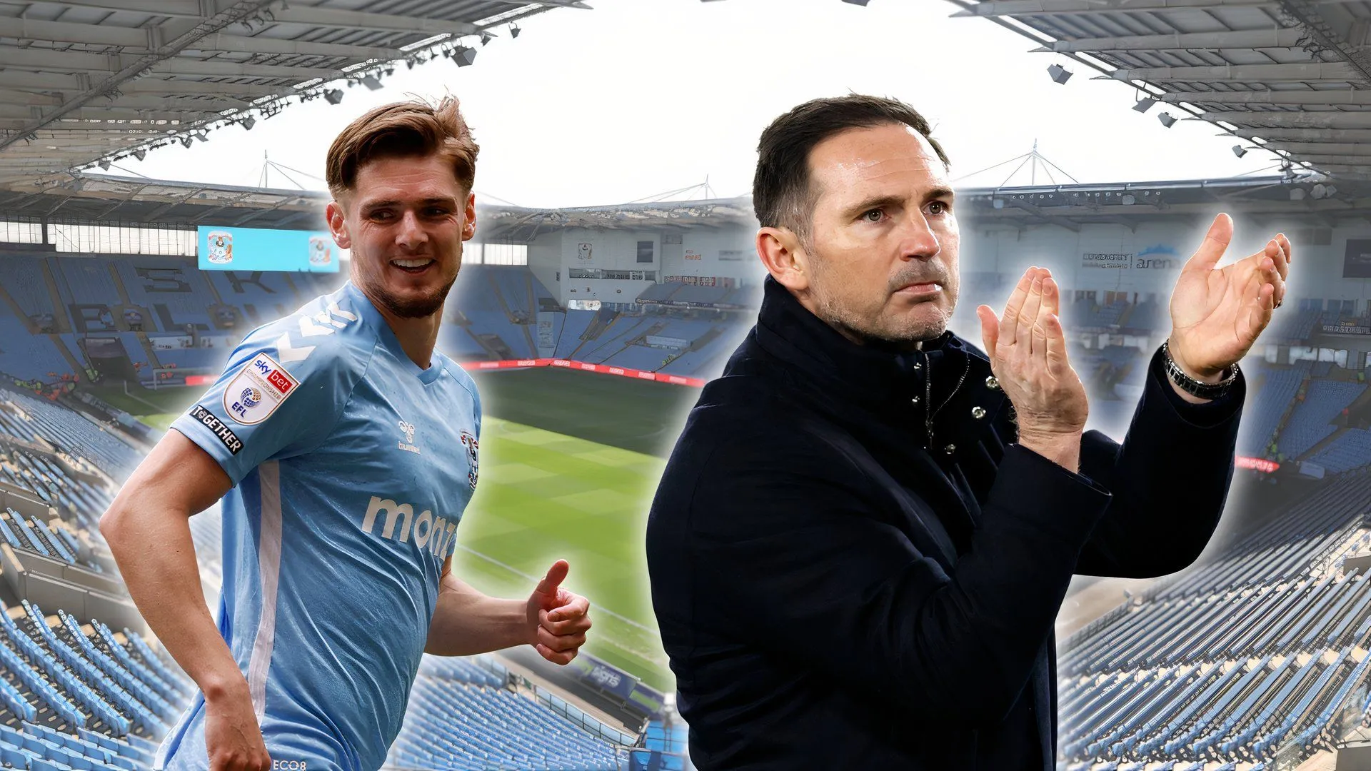 Jack Rudoni cùng Frank Lampard trong màu áo Coventry City