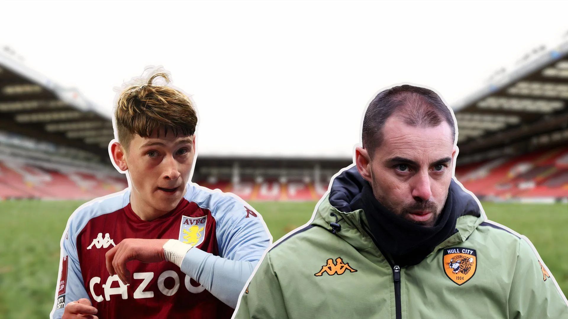 Louie Barry cùng cựu huấn luyện viên Hull City Ruben Selles, người từng dẫn dắt anh ở MKM Stadium