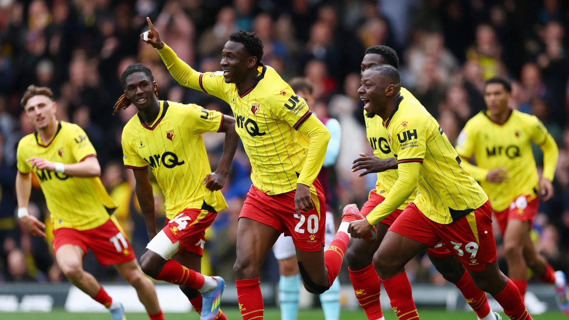 Mamadou Doumbia thi đấu cho Watford tại Championship mùa giải 2024-2025