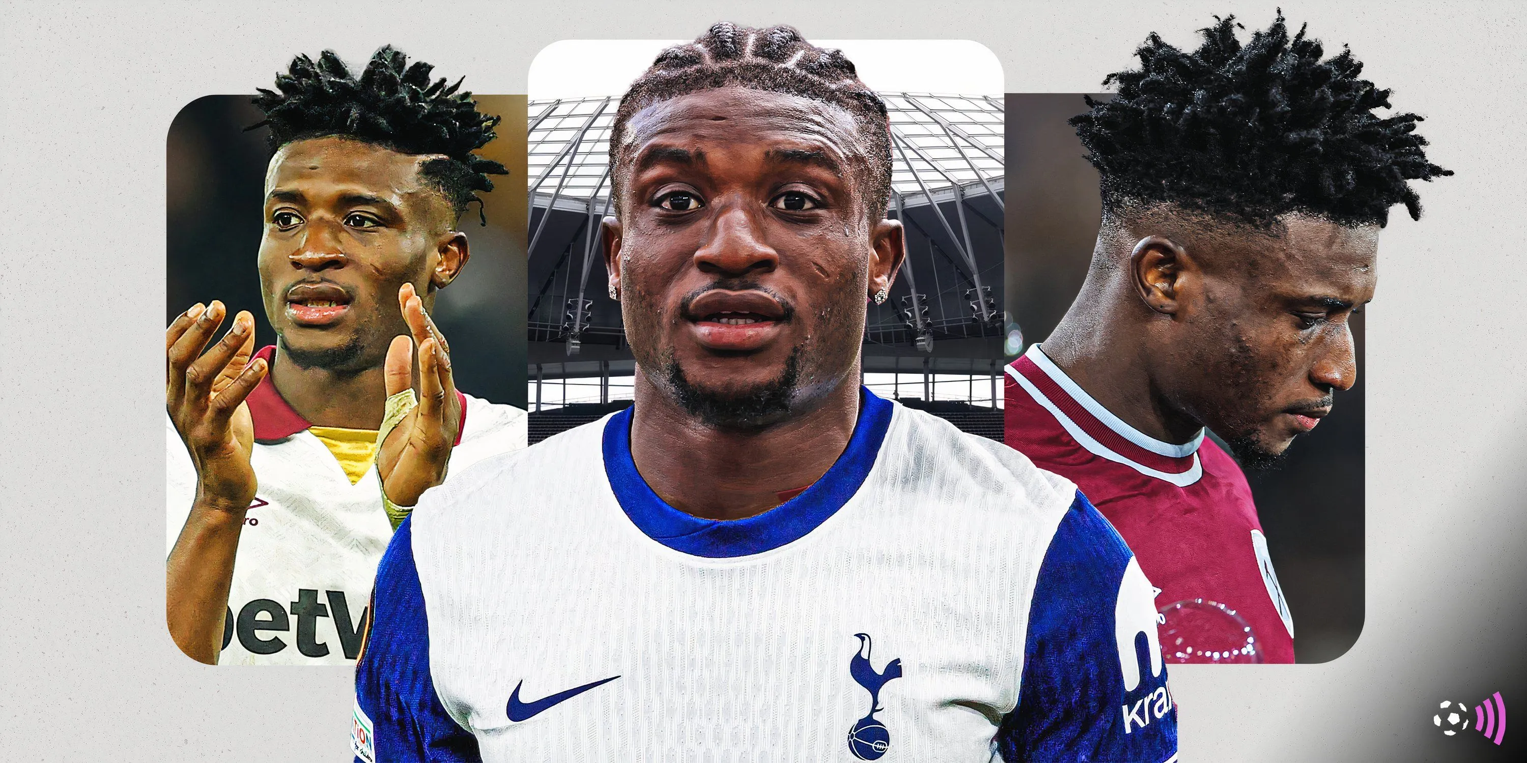 Mohammed Kudus trong màu áo Tottenham Hotspur, bản hợp đồng trị giá 55 triệu bảng của Gà Trống.