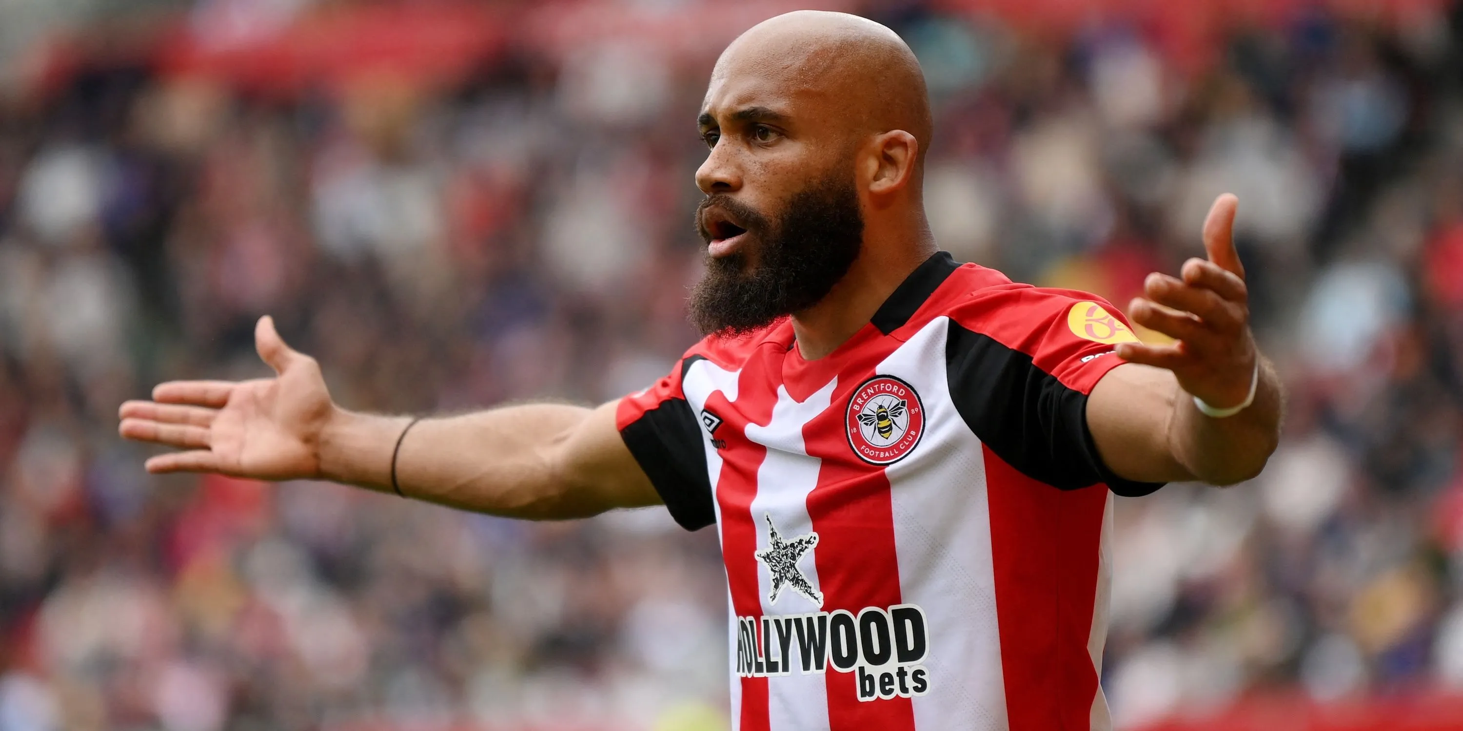 Tiền đạo Bryan Mbeumo của Brentford, mục tiêu theo đuổi của Manchester United