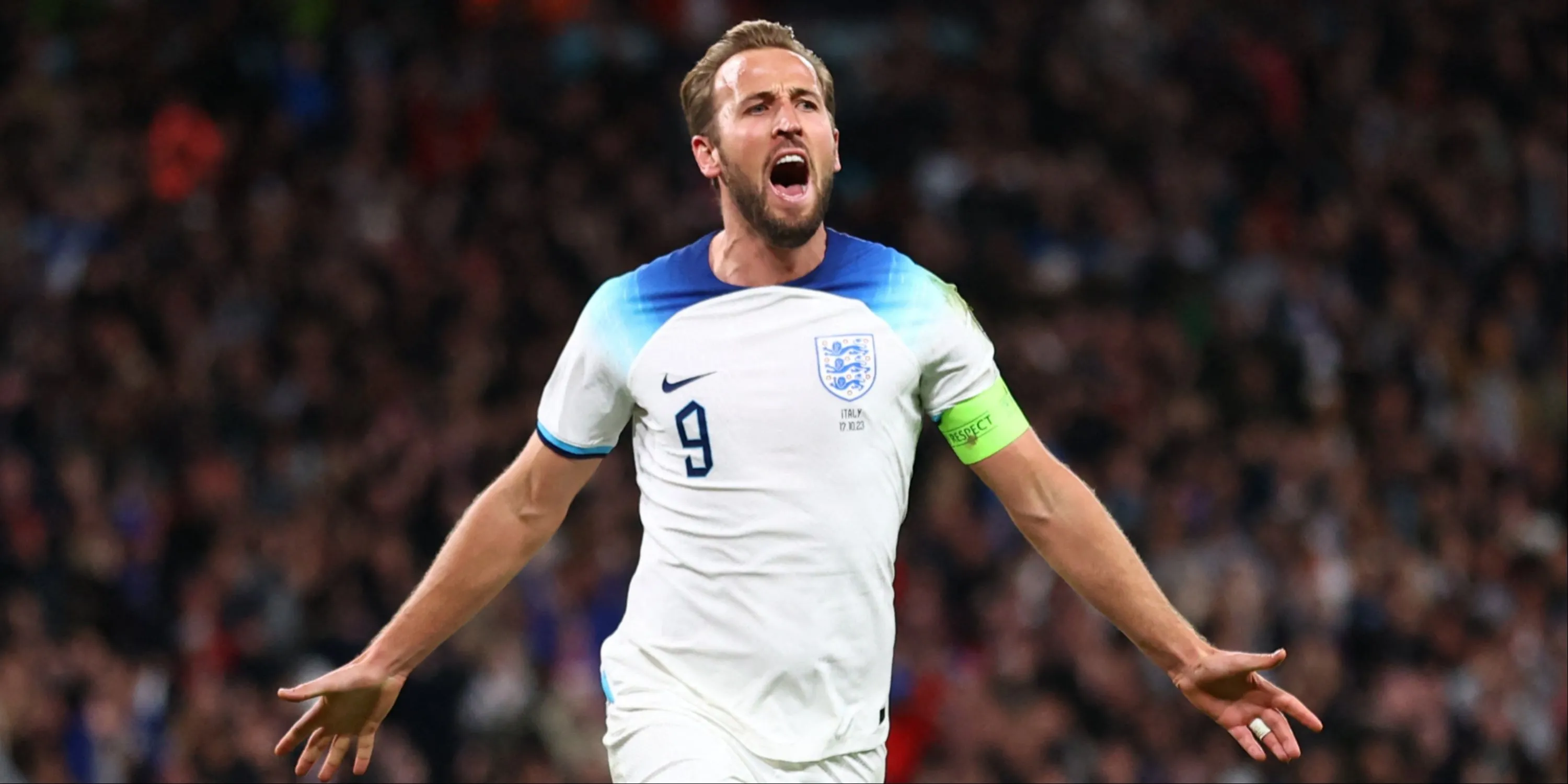Harry Kane ăn mừng bàn thắng cho đội tuyển Anh, khẳng định vị thế đội trưởng và chân sút kỷ lục