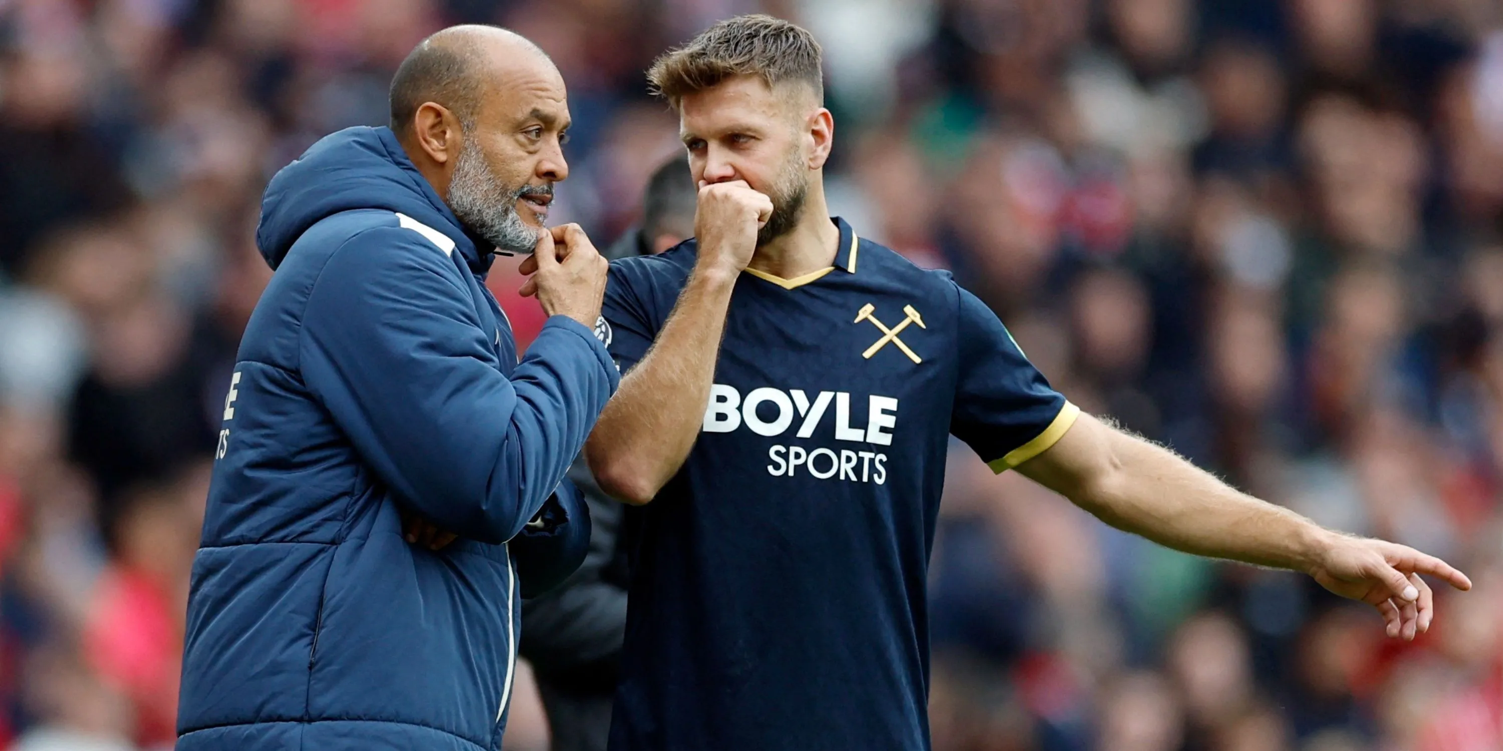 Tiền đạo Niclas Füllkrug trong màu áo West Ham ở Premier League